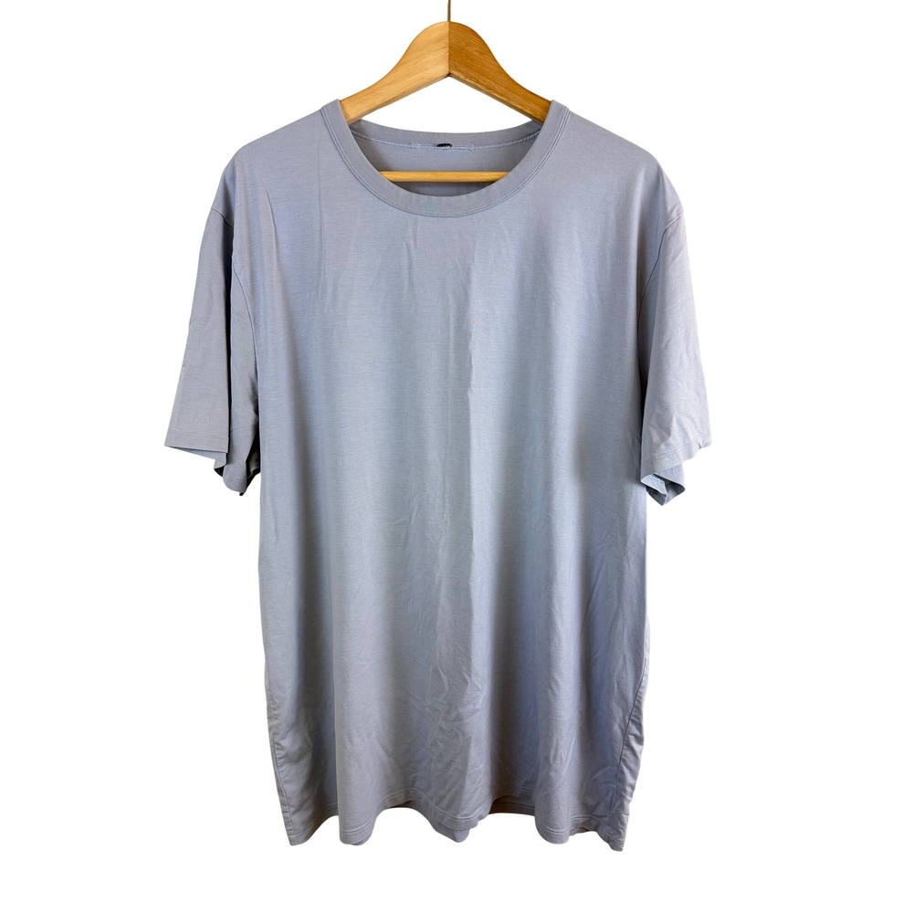 Lululemon Basic Tee Shirt Mens XXL ? Blue Short Sleeve Crew Neck Athleisure